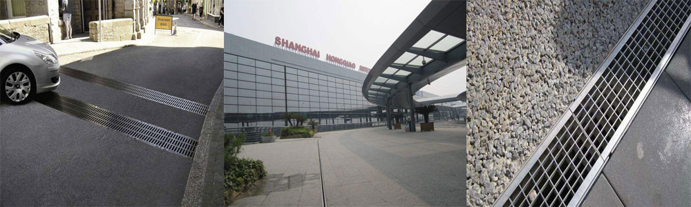 成品排水沟搭配不同盖板效果图