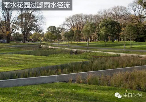 雨水花园过滤雨水径流