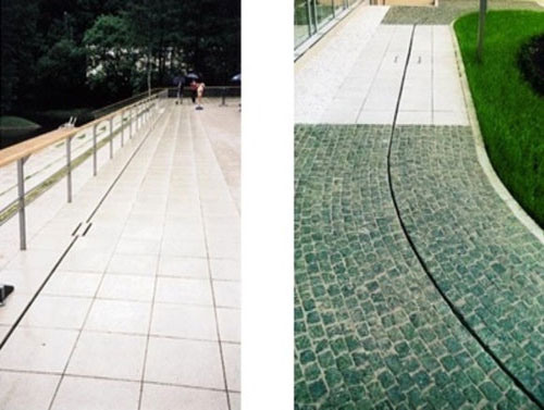 排水沟用于景观商业街效果图