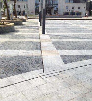 树脂混凝土排水沟广场效果图