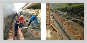 水泥现浇排水沟施工