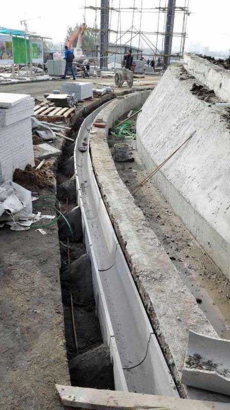 成品排水沟弧形施工图-01