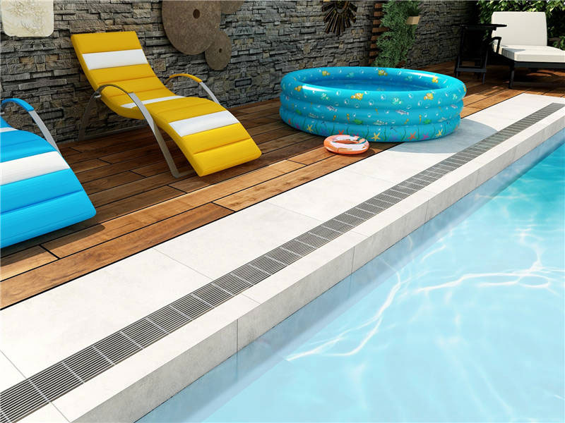 游泳池不锈钢格栅盖板案例